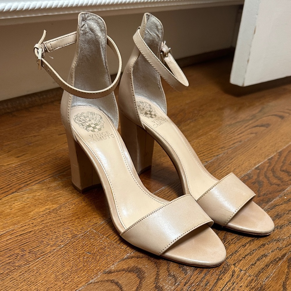 Vince Camuto Women's light nude Ankle Strap Heels